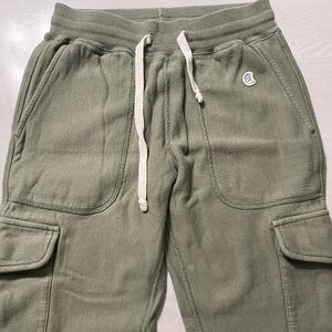 TODD SNYDER Utility Cargo Sweatpant Joggers Olive Green - Sz: XS